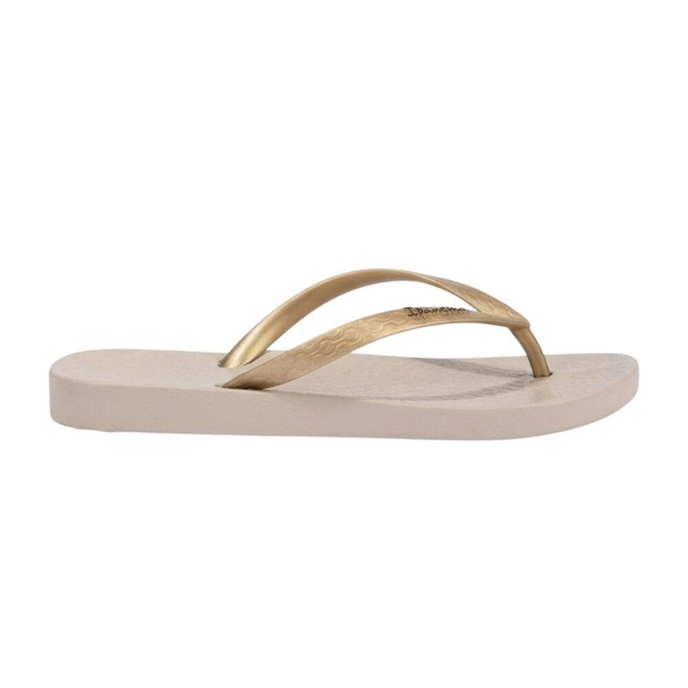 Ipanema Womens/Ladies Anatomical Moulded Footbed Flat Flip Flops / Beige